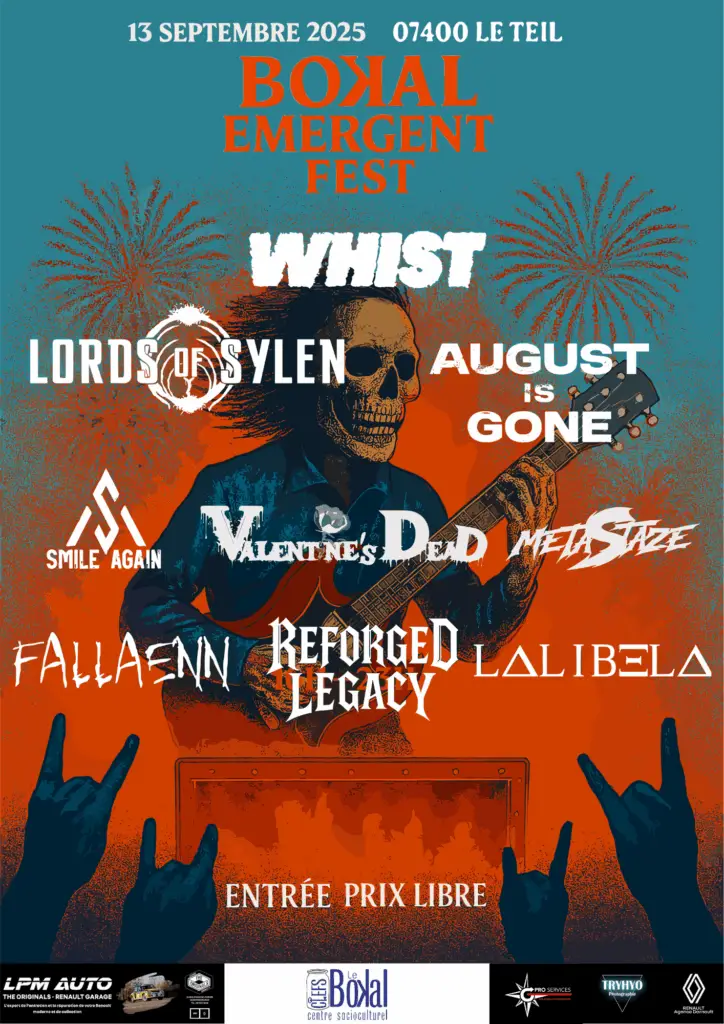 Affiche officielle du Bokal Emergent Fest 2025 à Le Teil